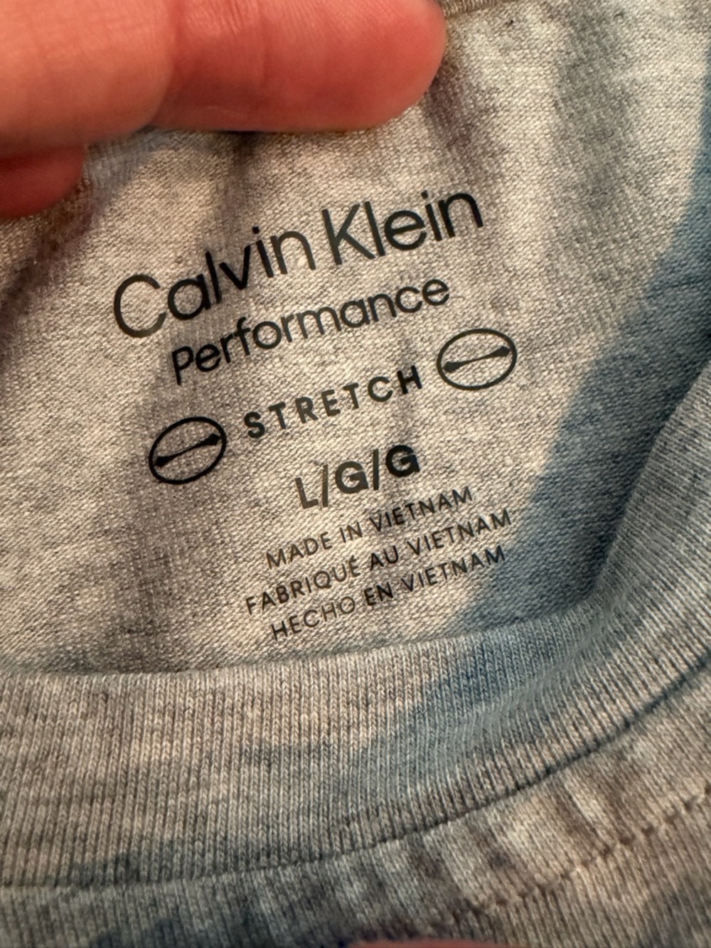 Calvin Klein Light Gray Performance Stretch Tank - Picture 3 of 5